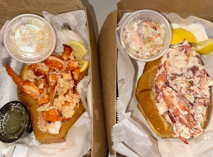 DJ's Clam Shack signature dishes Lobster RollConch FrittersSteamed Clams